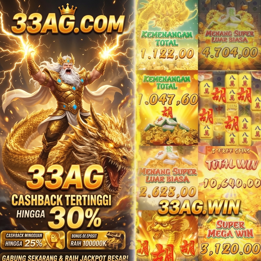 33AG - Situs Resmi Slot Online dan Pilihan Game PG Soft