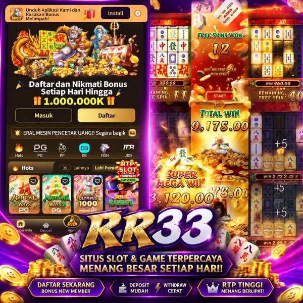 RR33 - Situs Resmi Slot Online dan Pilihan Game PG Soft